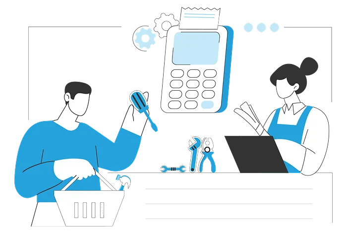 billing system for hardware store