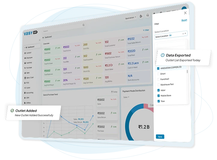 Liquor software Multi store feature