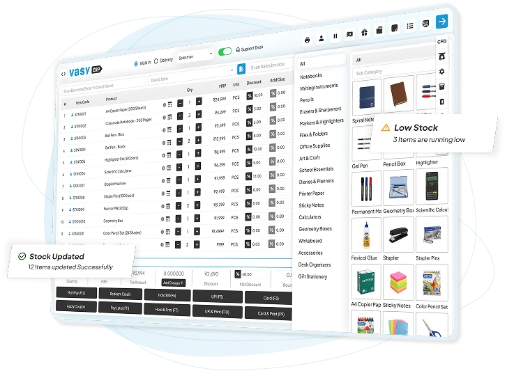 Stationery shop pos software