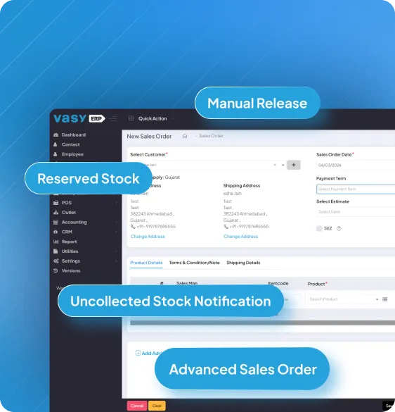 Advance Sales Order & Demand Management