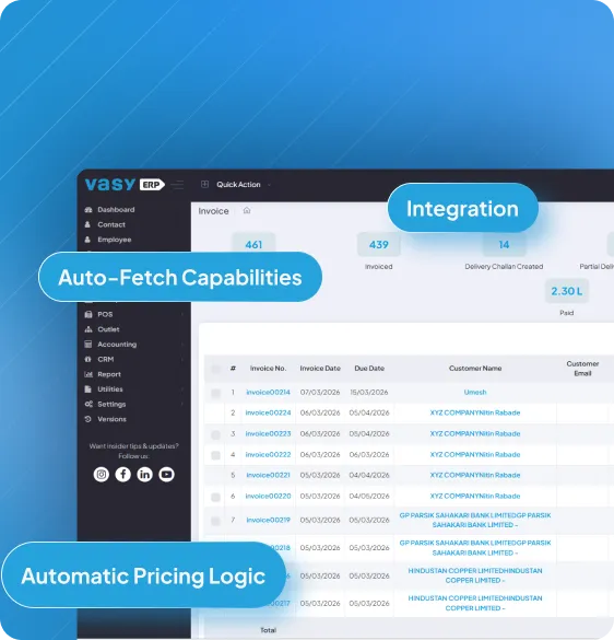 Optical ERP sales and prescription management module for eye-wise billing and customer prescriptions