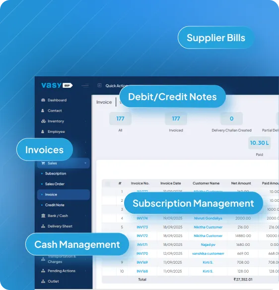 V Pay integrated billing system