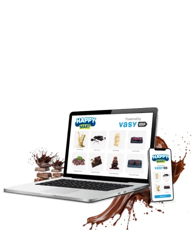 VasyERP cloud POS software for chocolate shops managing billing, inventory, and sales
