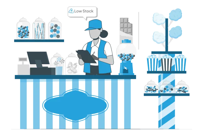 Real-time chocolate inventory management