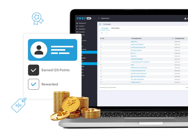 Online Billing software with loyalty features