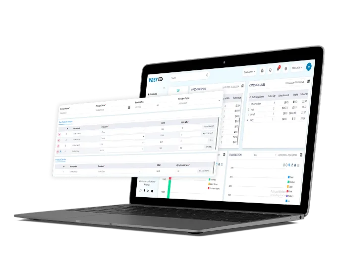 Recipe management software dashboard by VasyERP