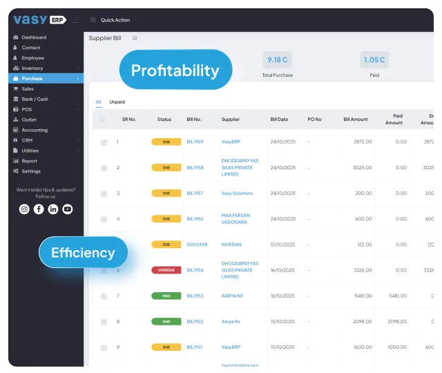 Transform Efficiency into Profitability with VasyERP