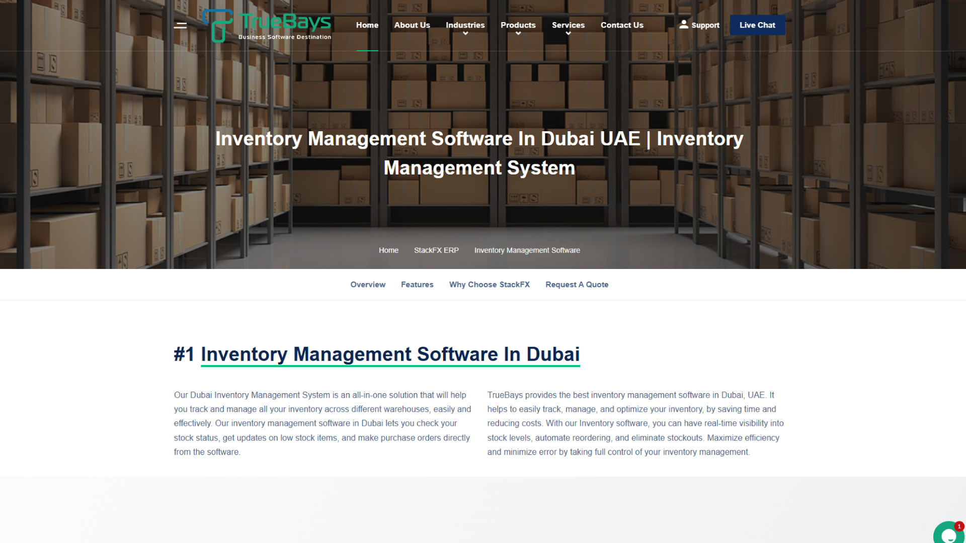 True Bays Inventory Management Software
