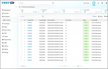 Cloud ERP software UK managing multiple stores, stock transfers, and performance comparison
