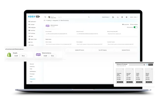Omnichannel ERP  manage online shops, marketplaces, and physical stores together