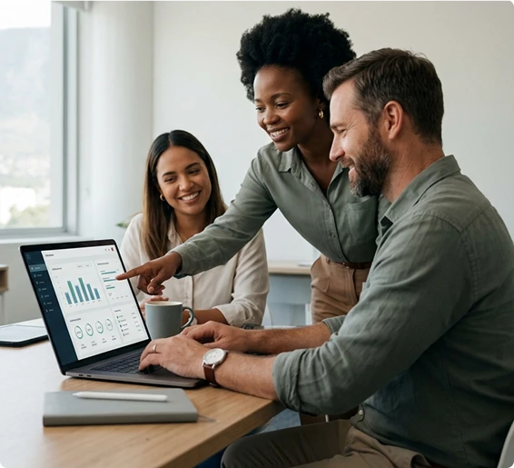 vasyerp team guiding the owner to use software
