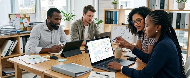 vasyerp team helping owner understand importance of cloud accouting software