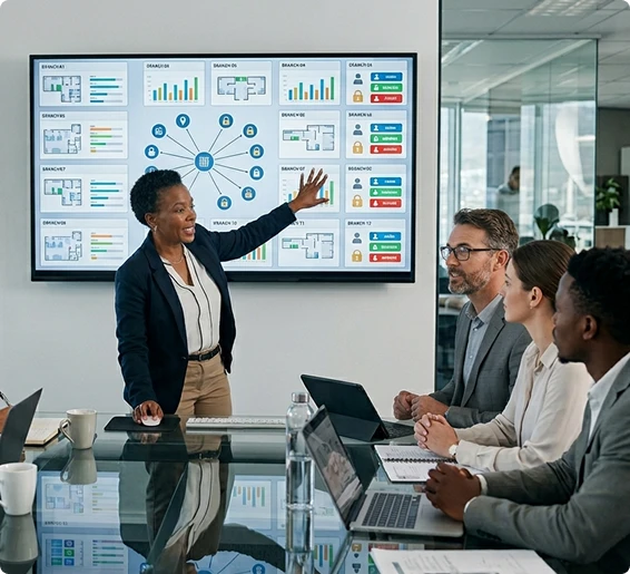 Centralized branch and franchise management through vasyerp