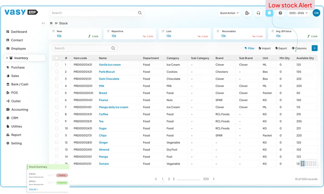 Inventory Management module