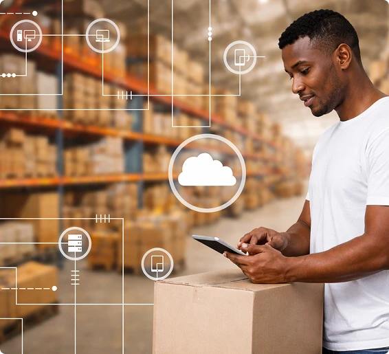 business owner accessing inventory of multiple stores through vasyerp