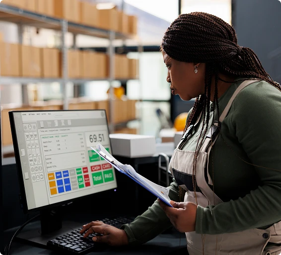 owner carrying out structured stock verification through vasyerp