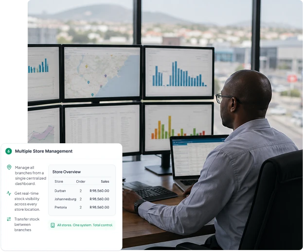 multiple store management through vasyerp