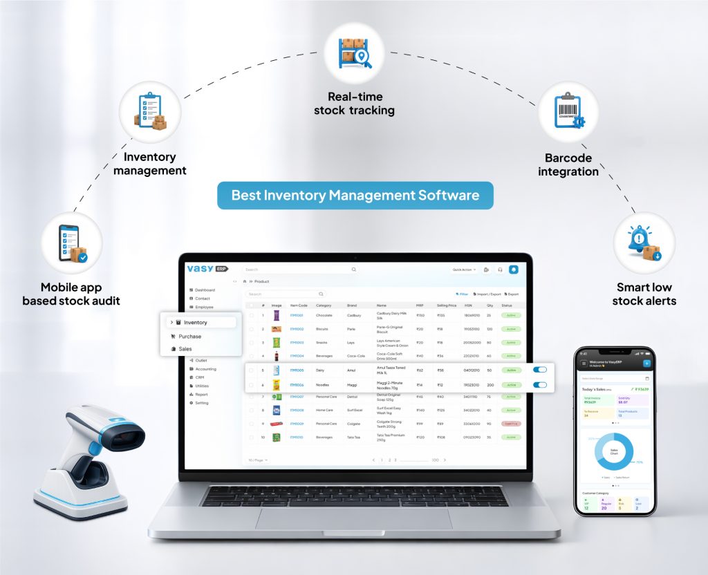 5 Best Inventory Management Software in India 2026 4 VasyERP Inventory management software