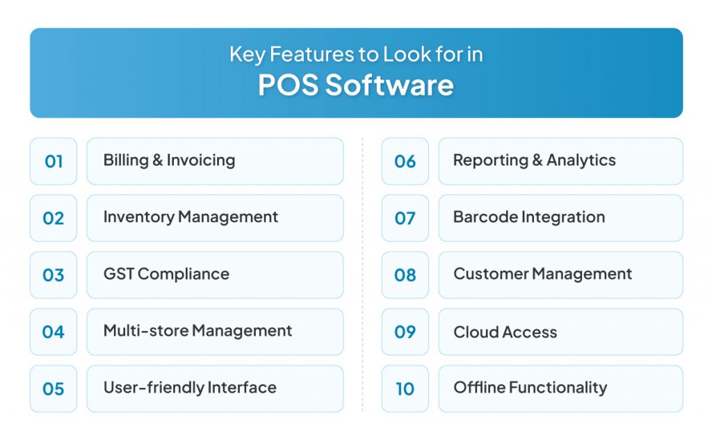 Key features of best pos software